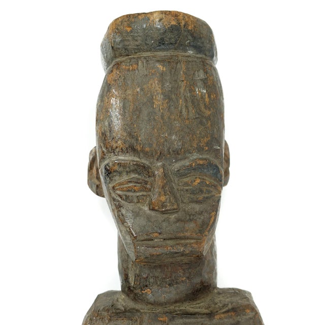 Early 20th Century Urhobo Shrine Wood Figure Nigeria For Sale - Image 4 of 6