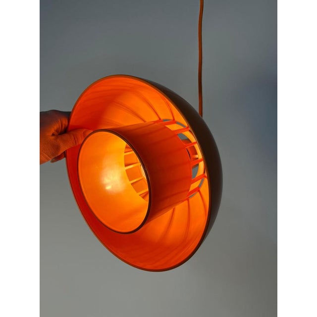 Minisol Orange Pendant Lamp by K. Kewo for Nordisk Solar For Sale - Image 10 of 11