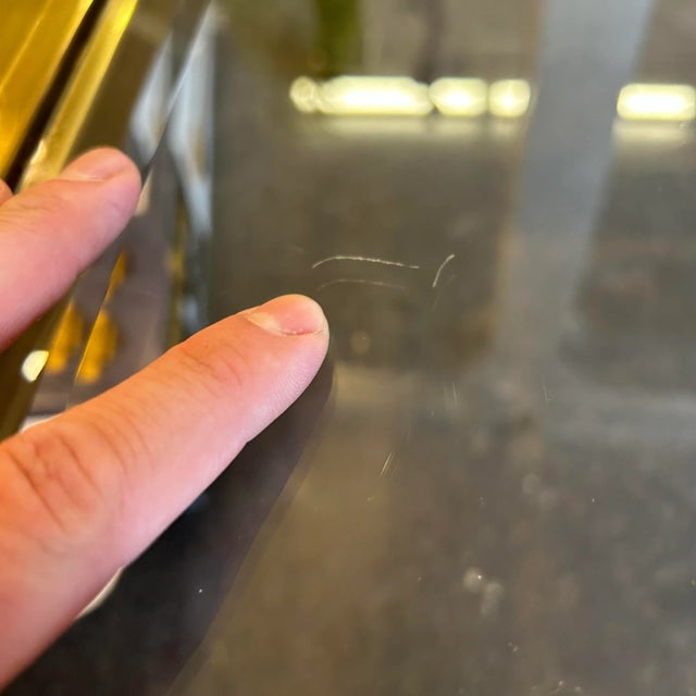 Mastercraft Brass and Glass Greek Key Coffee Table 2 of 2 For Sale - Image 11 of 12