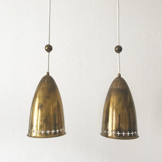 Mid-Century Modern Scandinavian Pendant Lamps from Ateljé Lyktan, 1950s, Set of 2 For Sale - Image 3 of 17