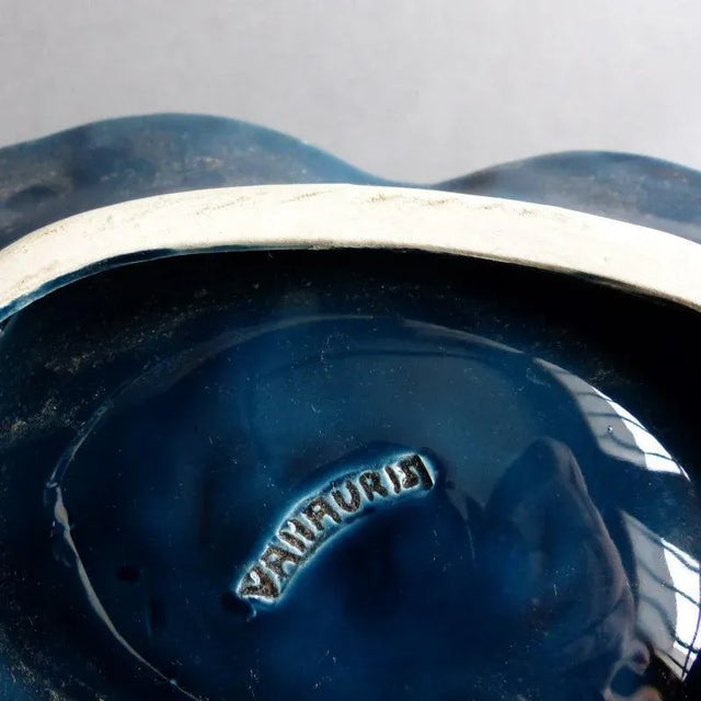 Mid-Century Modern Vintage French Ceramic Bowl from Vallauris, 1960s For Sale - Image 3 of 5