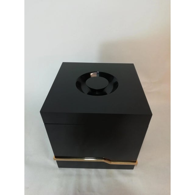 Contemporary Black Ice Chest, 1970s For Sale - Image 3 of 7