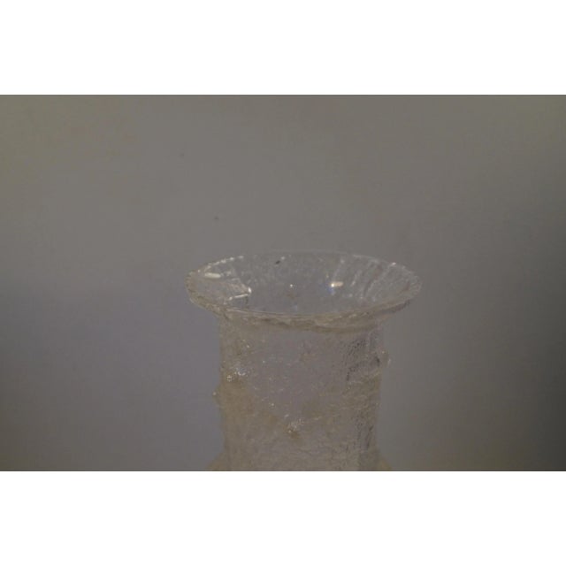 Textured Modernist Glass Vase by Timo Sarpaneva for Iittala, 1960s For Sale - Image 10 of 11