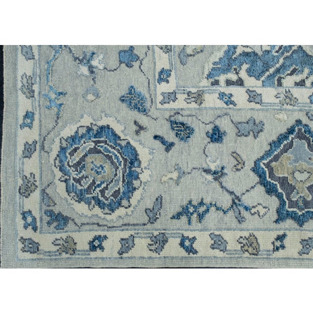 Turkish Oushak Rug 12'6" x 16'4" #18504 For Sale - Image 4 of 8