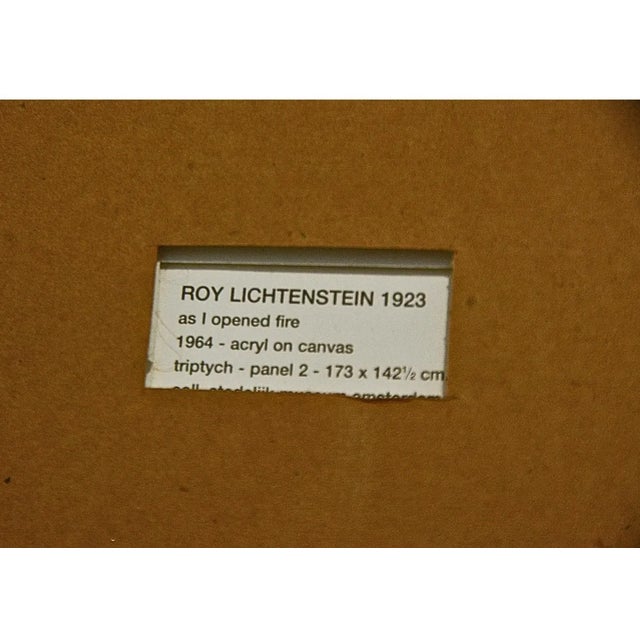 Mid 20th Century Roy Lichtenstein: As I Opened Fire Poster Triptych – Artist Signed For Sale - Image 10 of 11