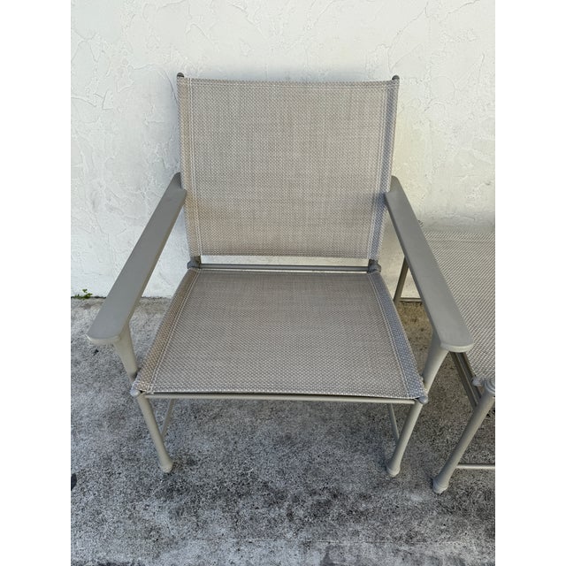 Giati Designs Aprio Collection Outdoor Chairs + Ottoman, Set of Three For Sale - Image 12 of 12