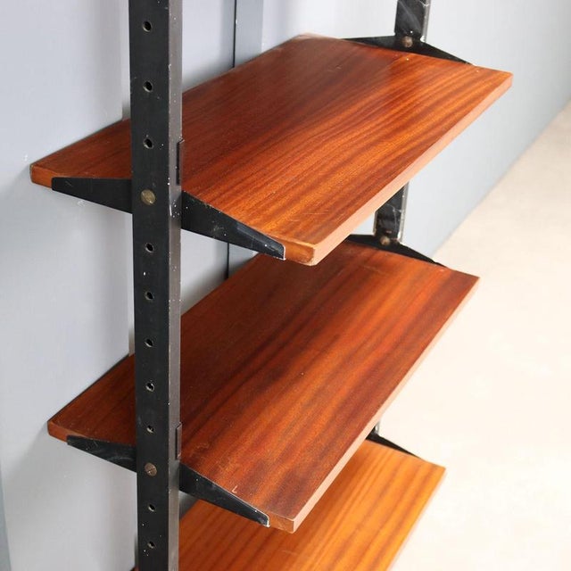 Vintage Floor-to-Ceiling Bookcase, 1960s For Sale - Image 3 of 10