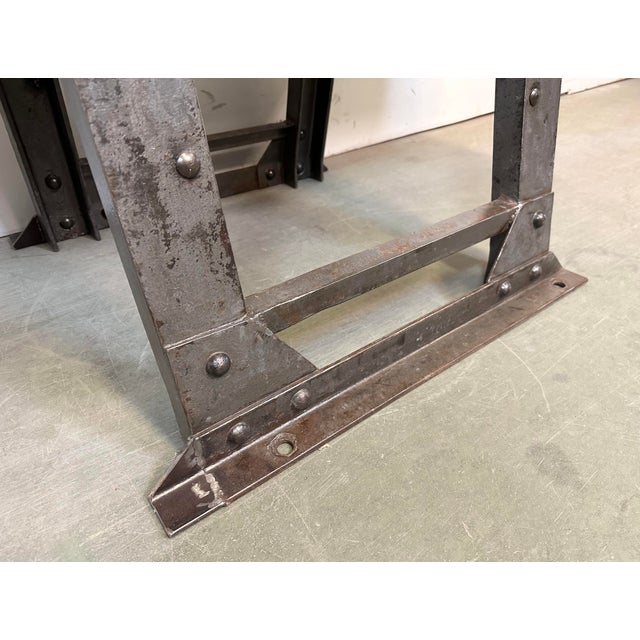 Industrial Riveted Coffee Table, 1960s For Sale - Image 6 of 18