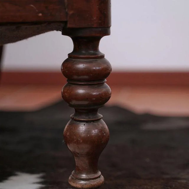 Wood Antique Armchair in Walnut, 1800 For Sale - Image 7 of 11