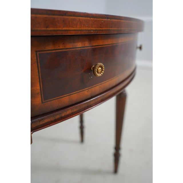 Brown Maitland Smith French Louis XVI Mahogany Console Table For Sale - Image 8 of 12