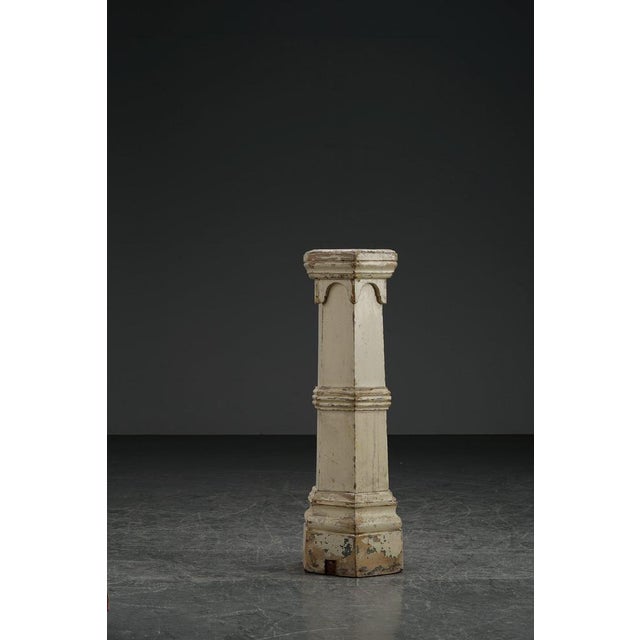 Vintage Wooden Pedestal, 1890s For Sale - Image 16 of 16