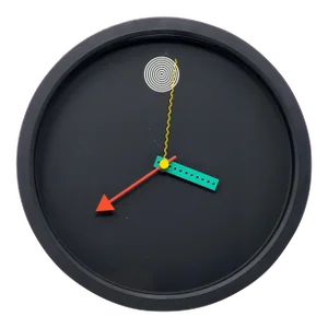 1980s Postmodern Wall Clock by Shohei Mihara for Wakita