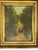 Charming French 19th century antique French landscape painting depicting a peaceful woodland path beneath mature trees,...