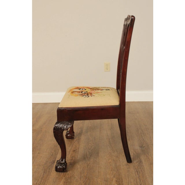 Antique Chippendale Style Centennial Period Mahogany Ball & Claw Chair For Sale - Image 10 of 13