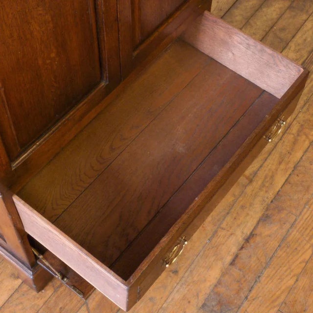 Vintage Oak Cupboard For Sale - Image 9 of 11