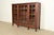 Mission Stickley Brothers Style Antique Mission Oak Arts & Crafts Glass Front Triple Bookcase, Circa 1910 For Sale - Image 3 of 11