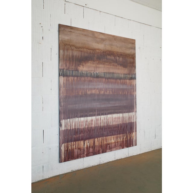 Contemporary "Volcanic Monochrome 11" - Large Abstract Acrylic Painting by Simon Findlay For Sale - Image 3 of 17