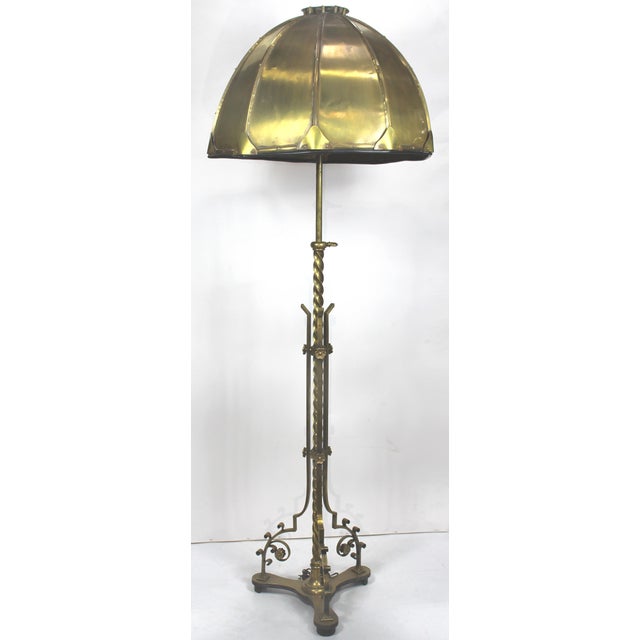 Solid brass floor lamp store