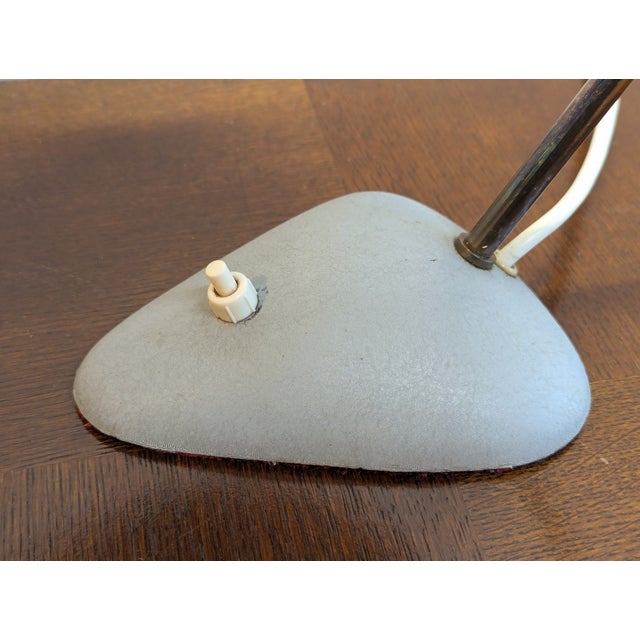 Mid Century Modern German Articulating Table Lamp Attributed Sis Leuchten For Sale - Image 13 of 13