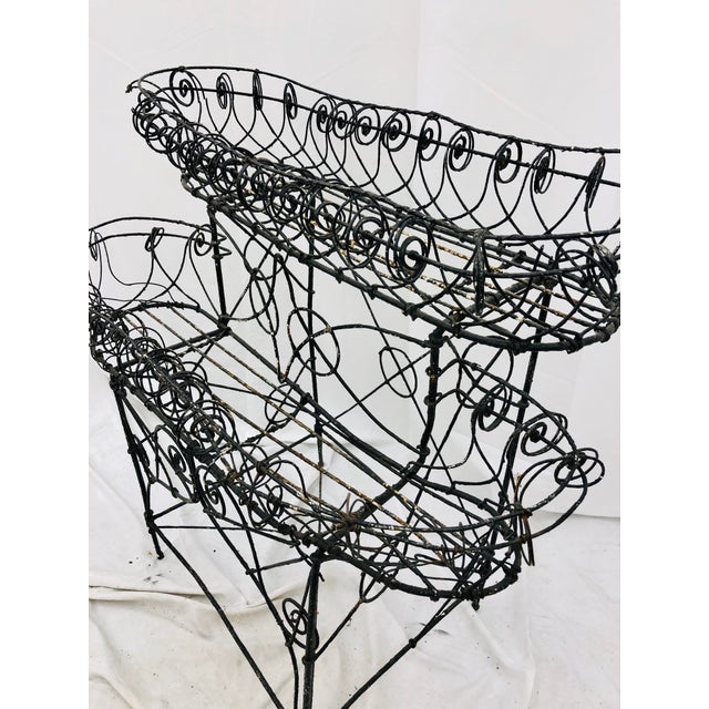 Antique Victorian Bent Wire Plant Stand Chairish