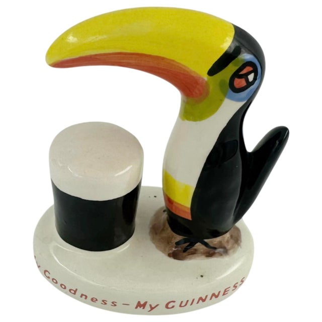 White Vintage My Goodness My Guinness Carlton Ware Toucan Figure For Sale - Image 8 of 11