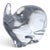 Glass VTG Baccarat Lead Crystal Elephant " Mimi " Trunk Up 3" For Sale - Image 7 of 10
