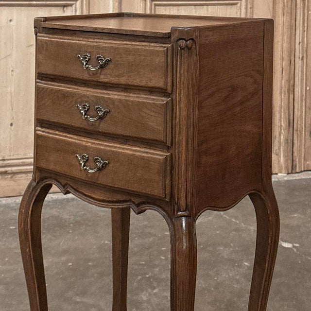 Pair Vintage Country French Nightstands ~ End Tables For Sale - Image 9 of 18