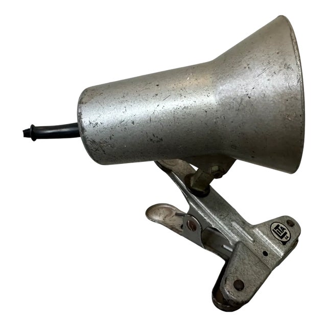 Vintage Industrial Clamp Spotlight from Lita For Sale