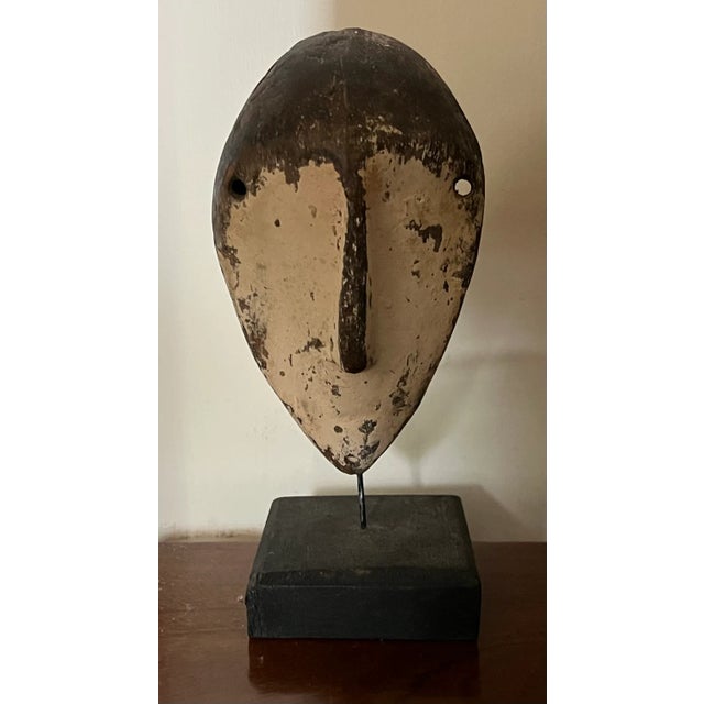 Carved Wood & Paint Decorated Lega Passport Mask For Sale - Image 13 of 13