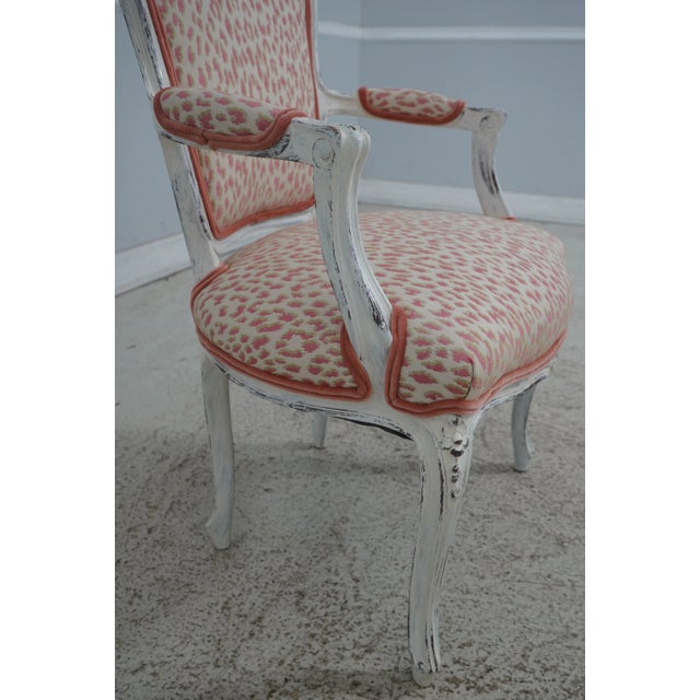 Pair Newly Upholstered French Louis XV Armchairs For Sale - Image 11 of 12