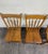 This is an amazing full set of four antique arrowback Windsor farmhouse plank seat dining chairs, like from between...
