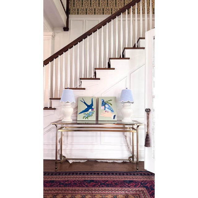 Love Letters in Flight: Messenger is an original 12 x 16 inch acrylic painting on wood panel by Memphis-based artist...