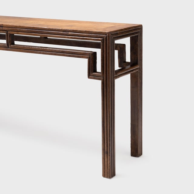 19th Century Chinese Reeded Leg Altar Table, C. 1800 For Sale - Image 5 of 5