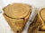 Vintage Goldtone Faux Bois Tree Trunk Stools- a Pair For Sale - Image 9 of 12
