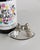 Vintage Bottle Accessories Silver-Plated Bows, Set of 2 For Sale - Image 5 of 11