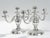 Metal Pair of Danish Modern Silver-Plated Candelabra/Candlesticks by Carl Christiansen For Sale - Image 7 of 10