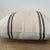 100% Belgian Linen. A beautiful natural pillow with bronze and navy stripes. This pillow has a soft texture. Color: Ecru...