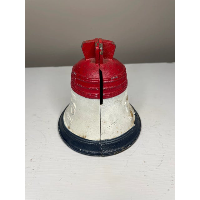 Vintage Financial Promotions Co. 1776-1976 United States of America Bicentennial Cast Iron Liberty Bell 4 5/8