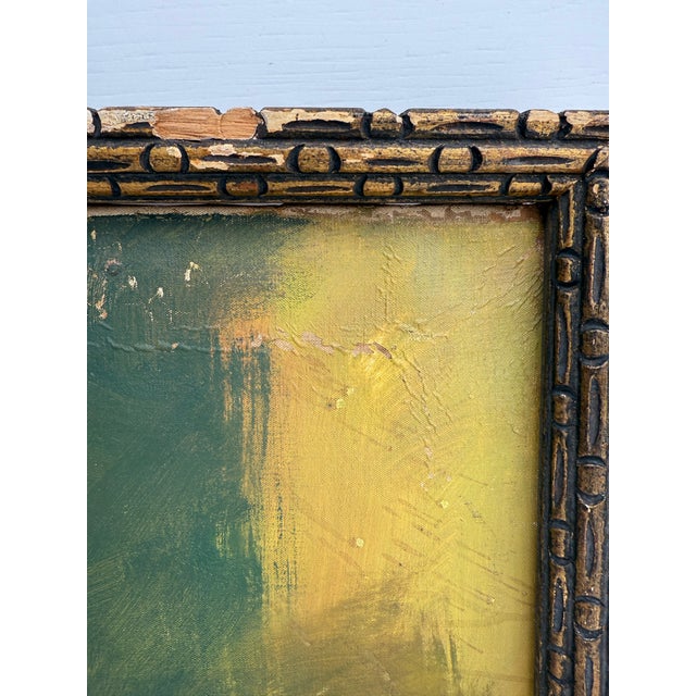 Peach Antique Original Painting Classical Study of Reclining Nude Female For Sale - Image 8 of 10