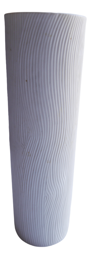 Mid-Century Modern Op-Art Studio Line Bisque Porcelain Vase by Werner Schreib for Rosenthal, 1960s