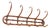 Bentwood Wall-Mounted Coat Rack For Sale