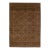 Brown Modern Moroccan Style Handmade Wool Rug With Geometric Motif For Sale