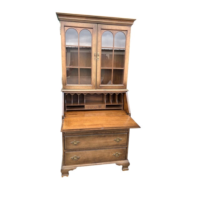 Jasper Cabinet Secretary Desk Quick Hits: Single-piece secretary desk by Jasper Cabinet Features three lower drawers and a...