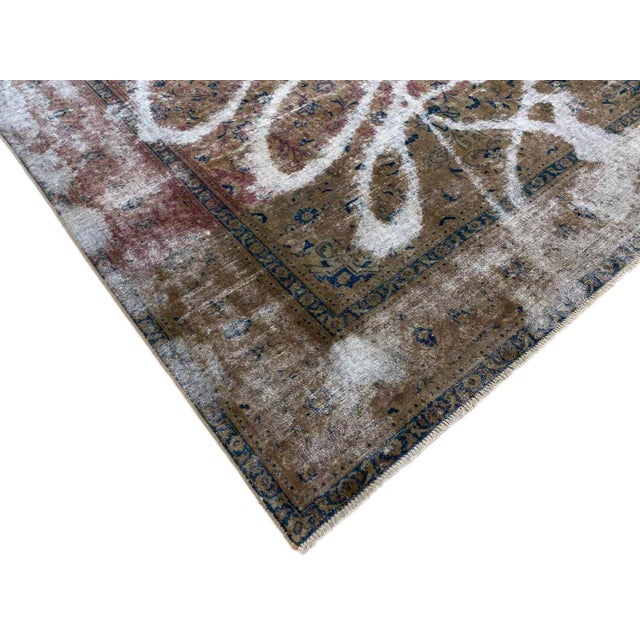 Vintage Middle Eastern Hand-Knotted Rug For Sale - Image 4 of 9