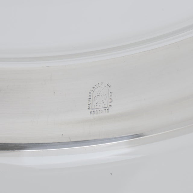 Transparent Silver Plate and Crystal Champagne, Wine Ice Bucket by Pm Italy For Sale - Image 8 of 13