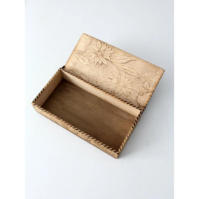 Victorian Pyrography Box For Sale - Image 10 of 12