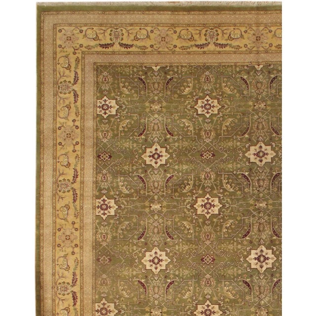 Handmade Hand-knotted Lamb's Wool on a Cotton Foundation Hand-Spun Wool Rug Vegetable Dyed This rug has a dense, soft...