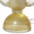 Glass Vintage Murano Barbini Pink Head White Heavy Gold Flecks Italian Art Glass Bird Figure Paperweight For Sale - Image 7 of 7