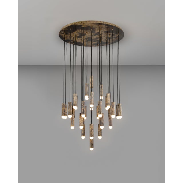 Industrial Vesta Cluster 32 Chandelier For Sale - Image 16 of 18