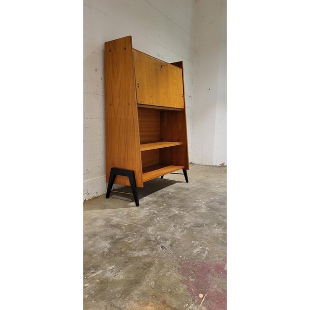 Vintage Secretaire with Desk Function, 1950s For Sale - Image 6 of 12